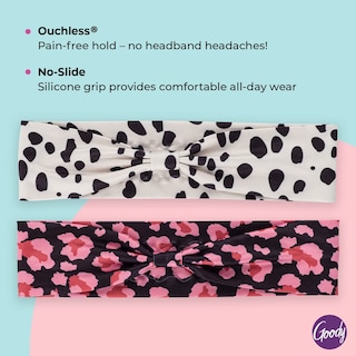 Foto 3 | Headwraps Goody De Perfil Bajo Para Cabello Fino, 2 Guepardos - Venta Internacional.