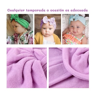 Foto 4 | Diademas De Lazo De Nailón Para Bebé Bandas 16 Piezas, Multicolor