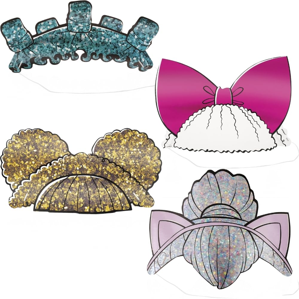 Foto 2 pulgar | Diademas Únicas, Multicolor, De Papel, Para Niños, Con Forma De Sorpresa, 4 Unidades - Venta Internacional.