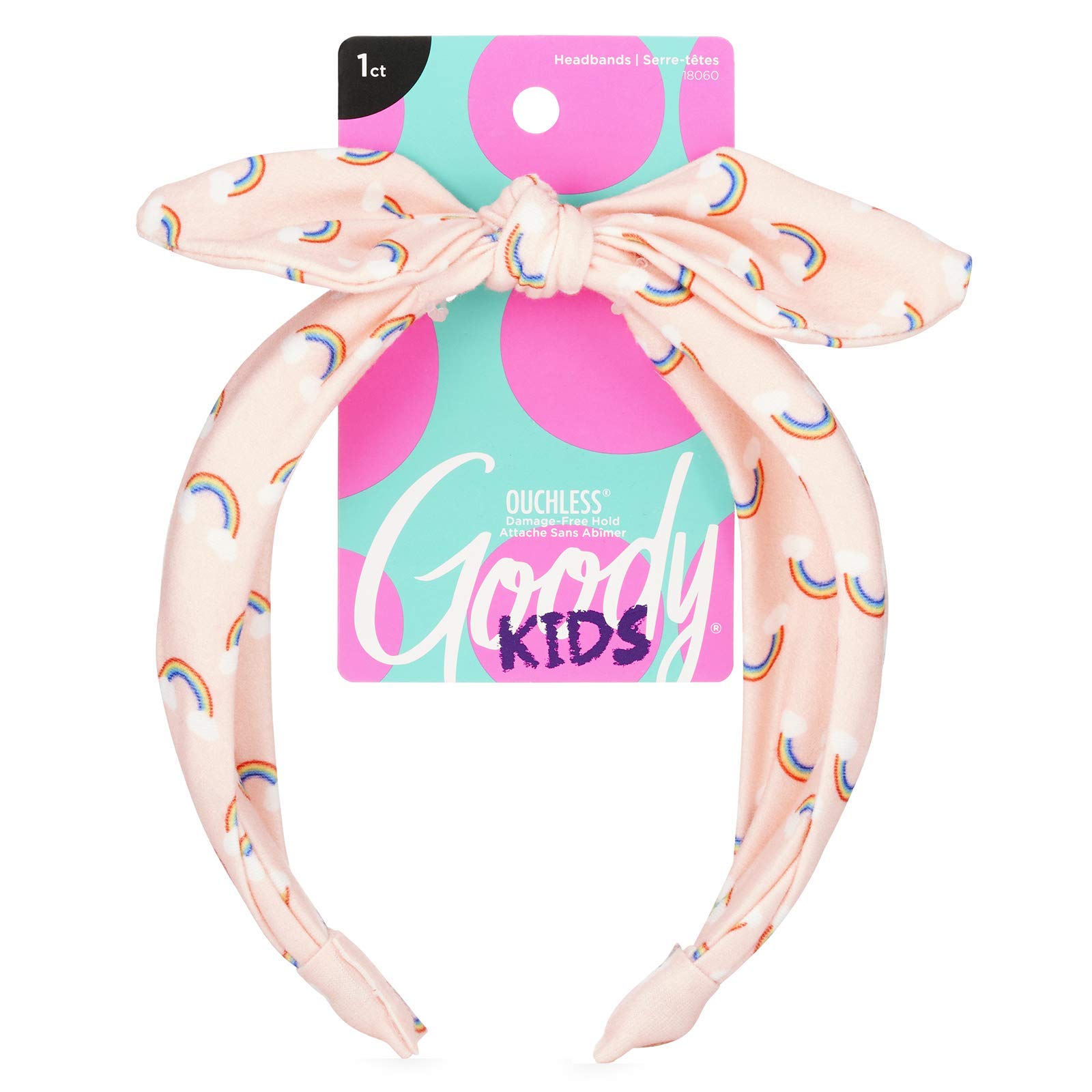 Foto 2 pulgar | Diadema Goody Kids Con Estampado De Arcoíris, Ajuste Cómodo, Tipo De Cabello - Venta Internacional.