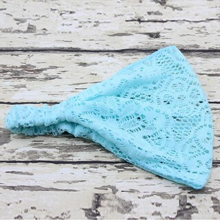 Foto 1 | Diadema Huoguo Turbante De Encaje Ancho Y Elástico A La Moda Para Niña - Venta Internacional.