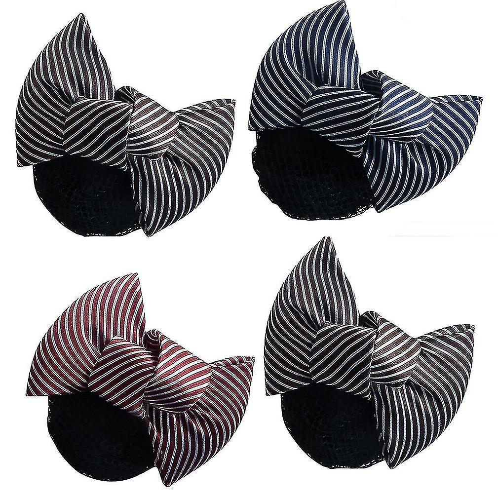 Foto 2 pulgar | Set De 4 Piezas De Diademas De Malla De Satén Para El Pelo Para Mujer - Venta Internacional.