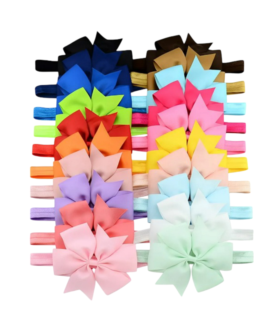 Foto 1 | Diademas Xtellar Luxury Para Bebés  Vinchas Elásticas De 20 Colores Con Elegante Moño