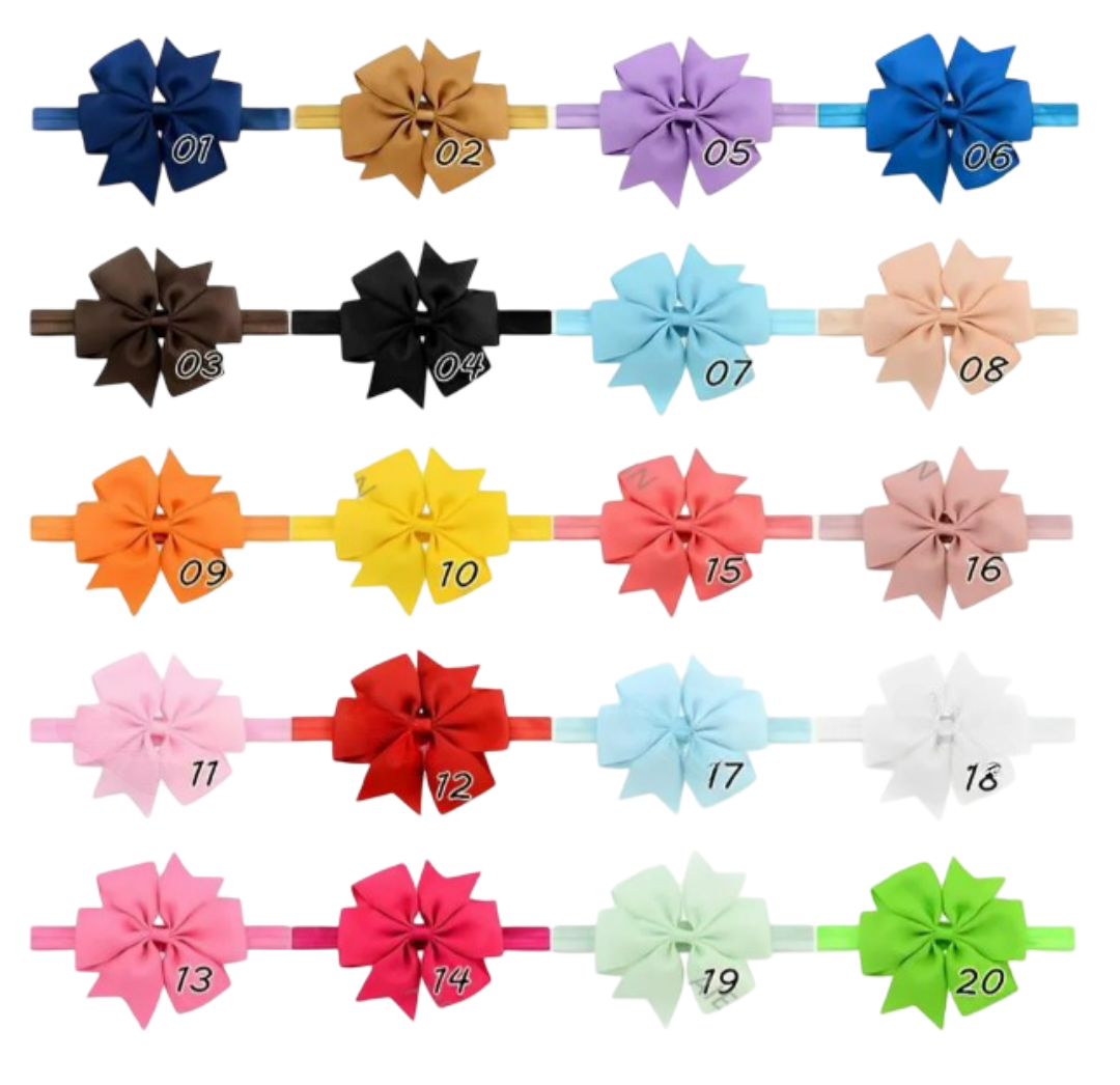 Foto 3 | Diademas Xtellar Luxury Para Bebés  Vinchas Elásticas De 20 Colores Con Elegante Moño