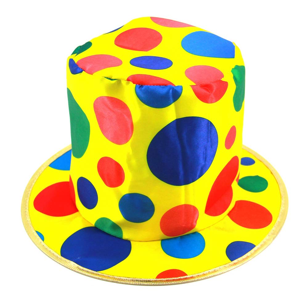 Sombrero De Copa Dress Up America Con Lunares Multicolores, 20 Cm De Altura - Venta Internacional.