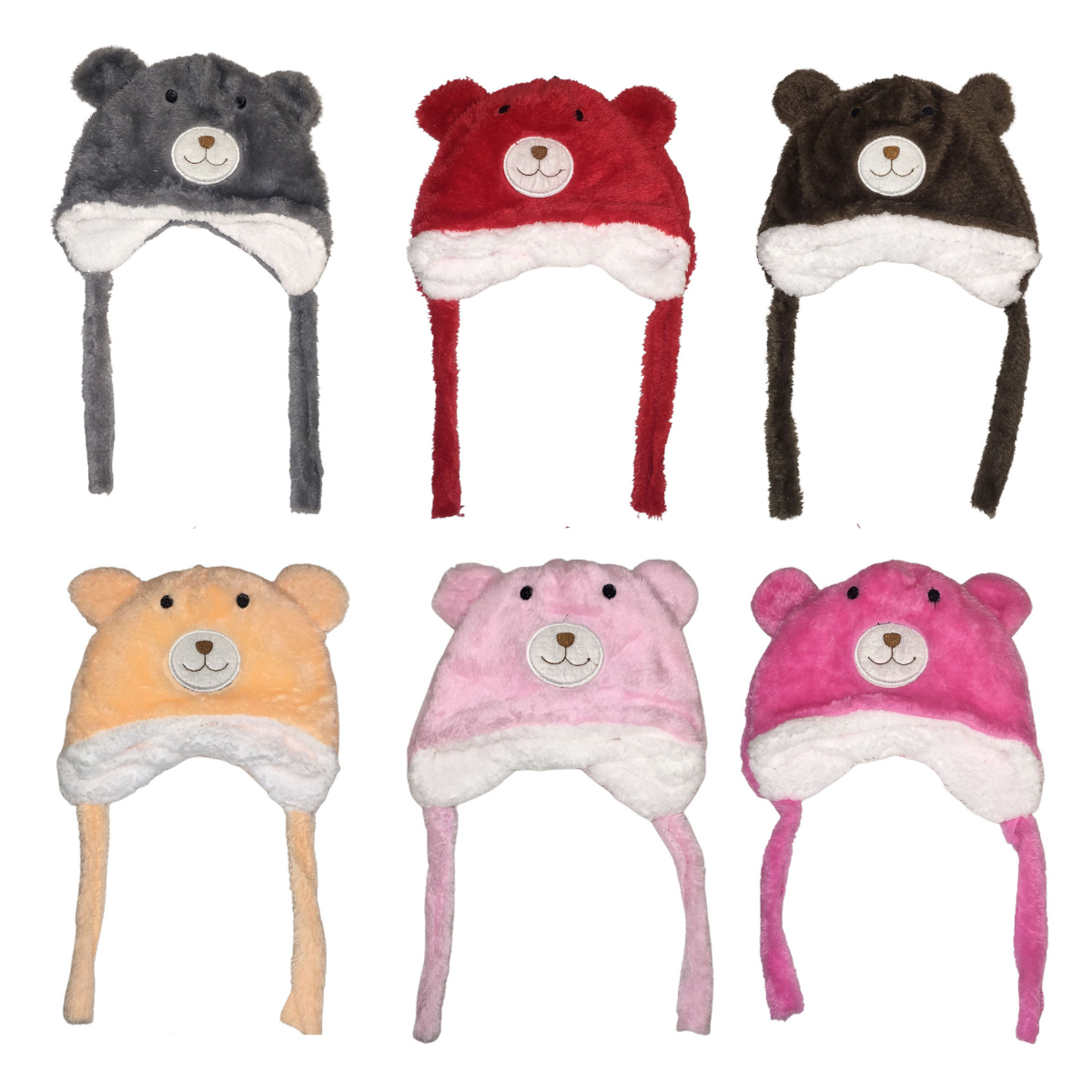 Foto 2 pulgar | Gorro Bonete De Oso Para Bebé Docena Multicolor