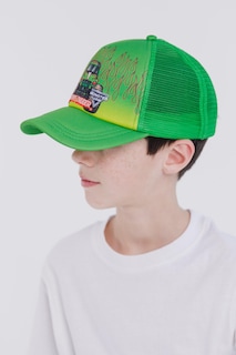 Foto 3 | Gorra De Béisbol Monster Jam Grave Digger Green Para Niños Pequeños - Venta Internacional.