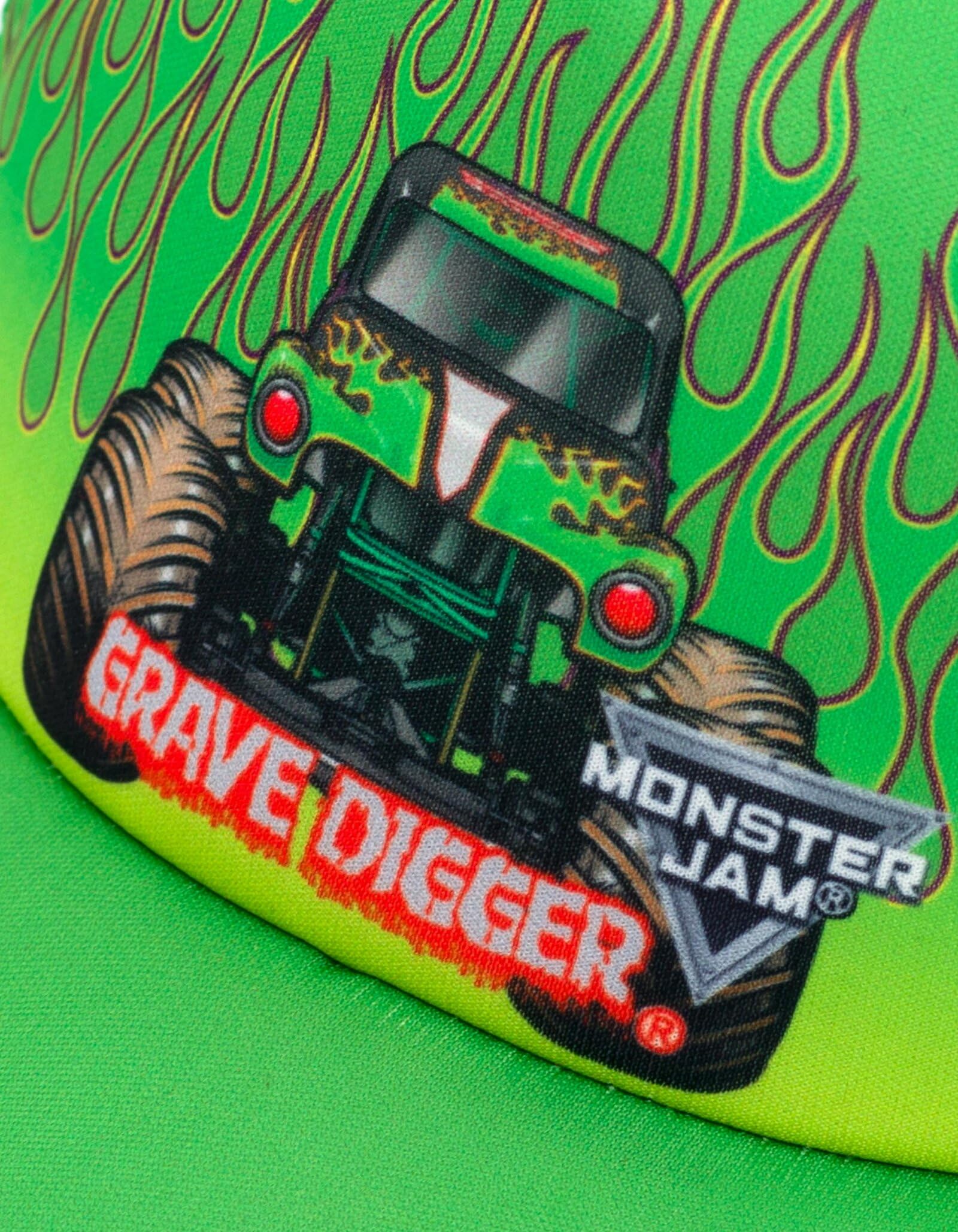 Foto 5 pulgar | Gorra De Béisbol Monster Jam Grave Digger Green Para Niños Pequeños - Venta Internacional.