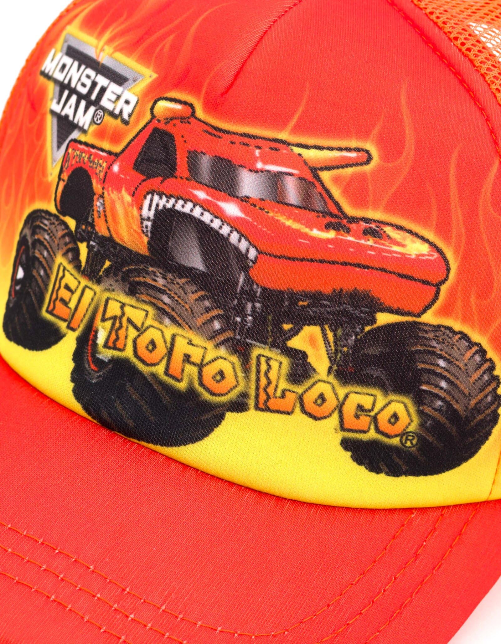 Foto 5 pulgar | Gorra De Béisbol Monster Jam El Toro Loco Naranja Para Niños Pequeños - Venta Internacional.