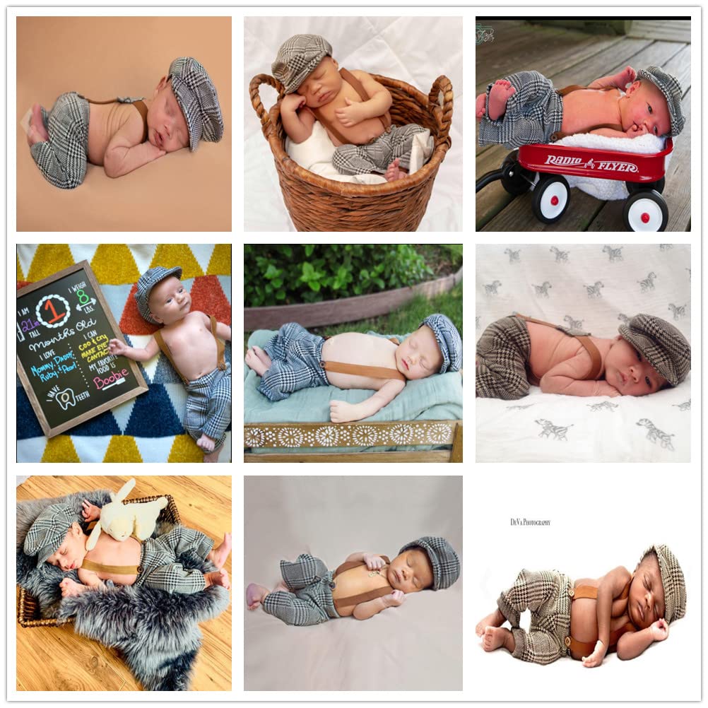 Foto 8 pulgar | Set De Accesorios Fotográficos Para Bebés Coberllus Newborn Monthly (gris) - Venta Internacional.