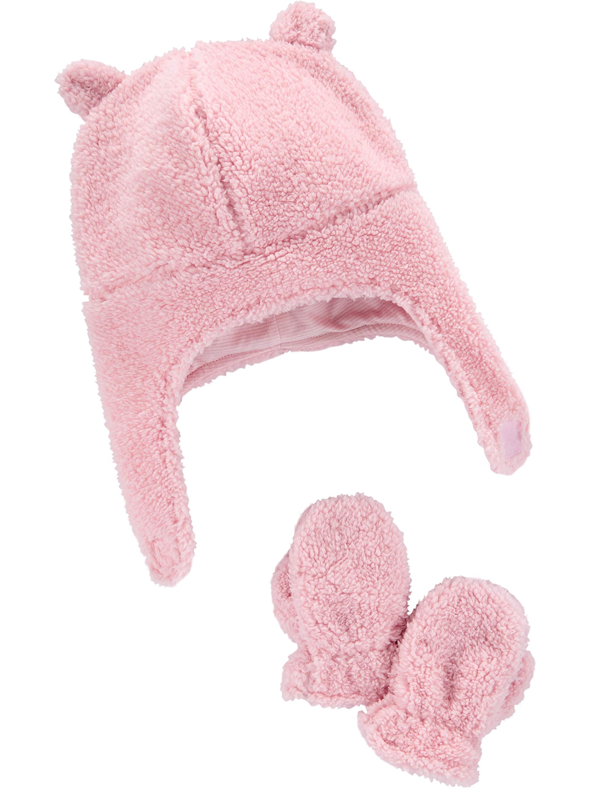 Foto 1 | Set De Gorro Y Manoplas Para Bebé Simple Joys De Carter's Pink 12-24 M - Venta Internacional.