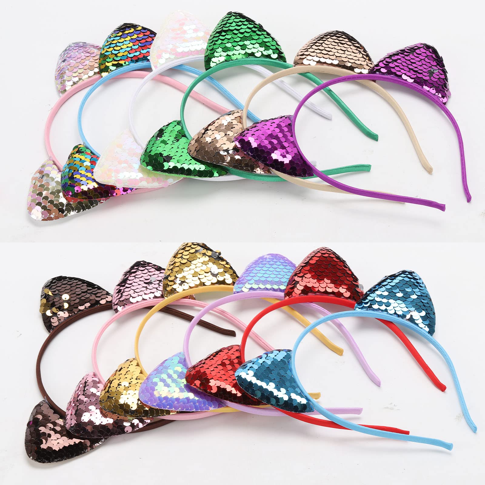 Foto 6 pulgar | Diademas Tbestmax Shining Cat Oreys Hoops Bunny X12 - Venta Internacional.