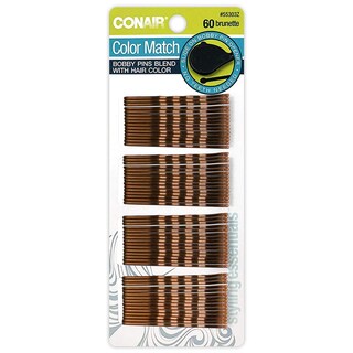 Foto 1 | Bobby Pins Conair Color Match Brunette, 60 Unidades, Paquete De 1 Unidad - Venta Internacional.