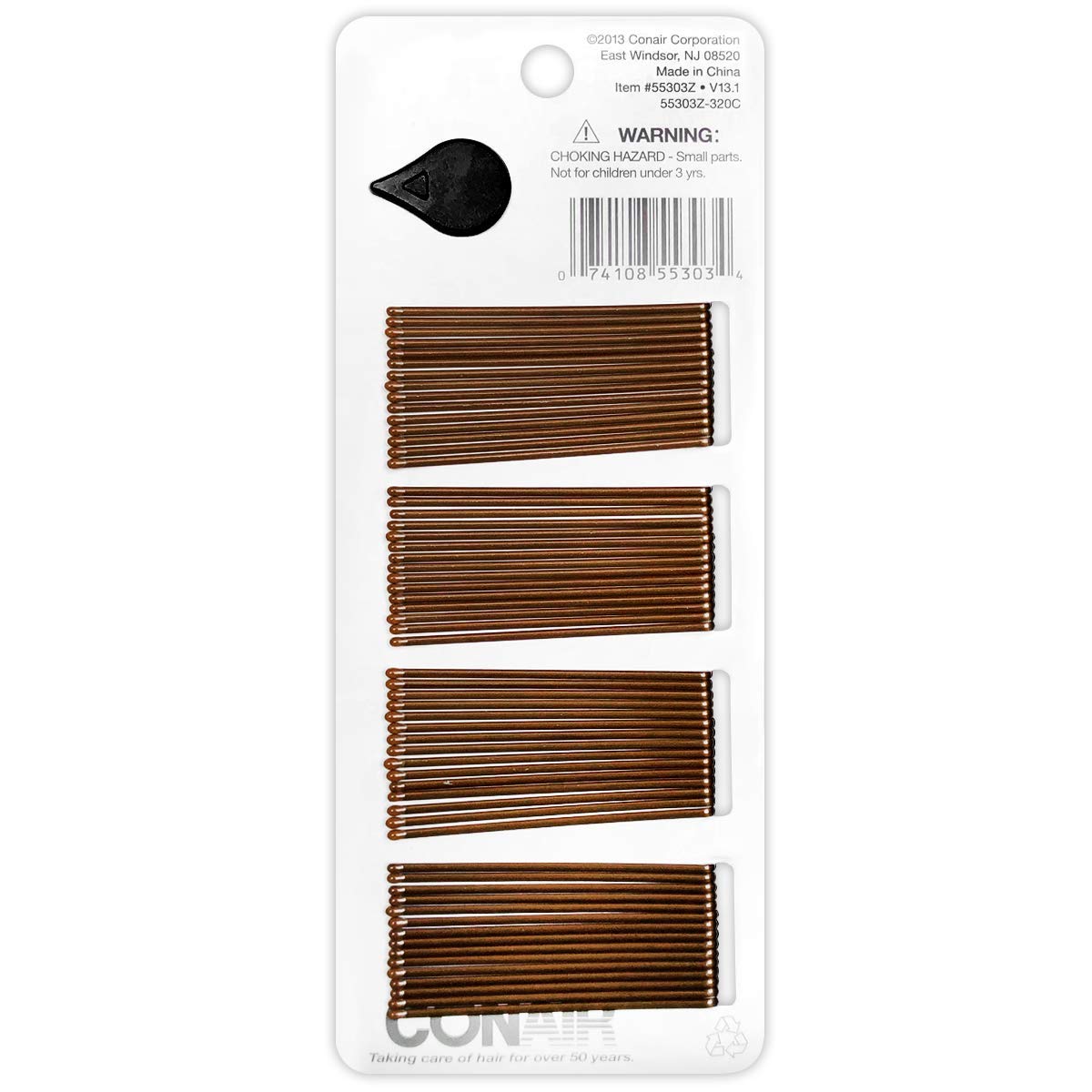 Foto 3 | Bobby Pins Conair Color Match Brunette, 60 Unidades, Paquete De 1 Unidad - Venta Internacional.