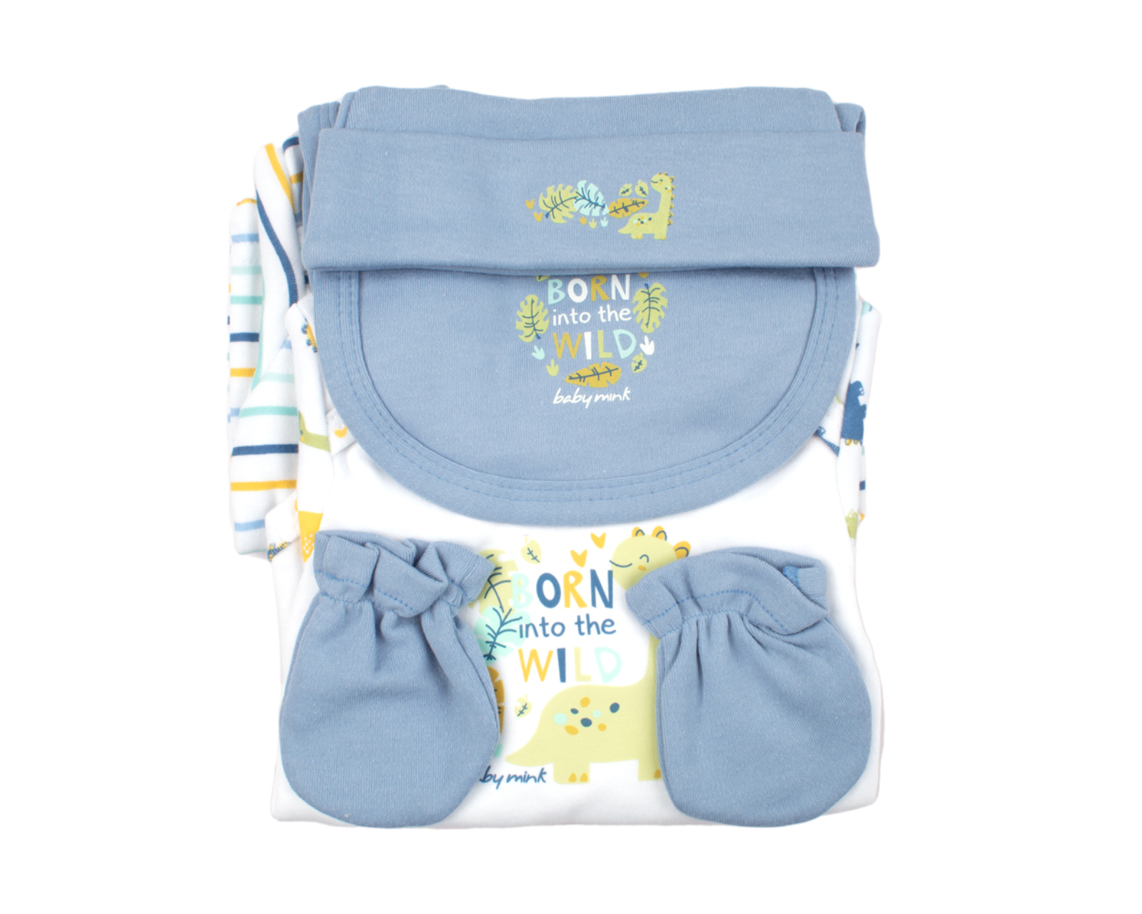 Set Paseo Del Bebé 6 Pzas Baby Mink Bm29m Azul