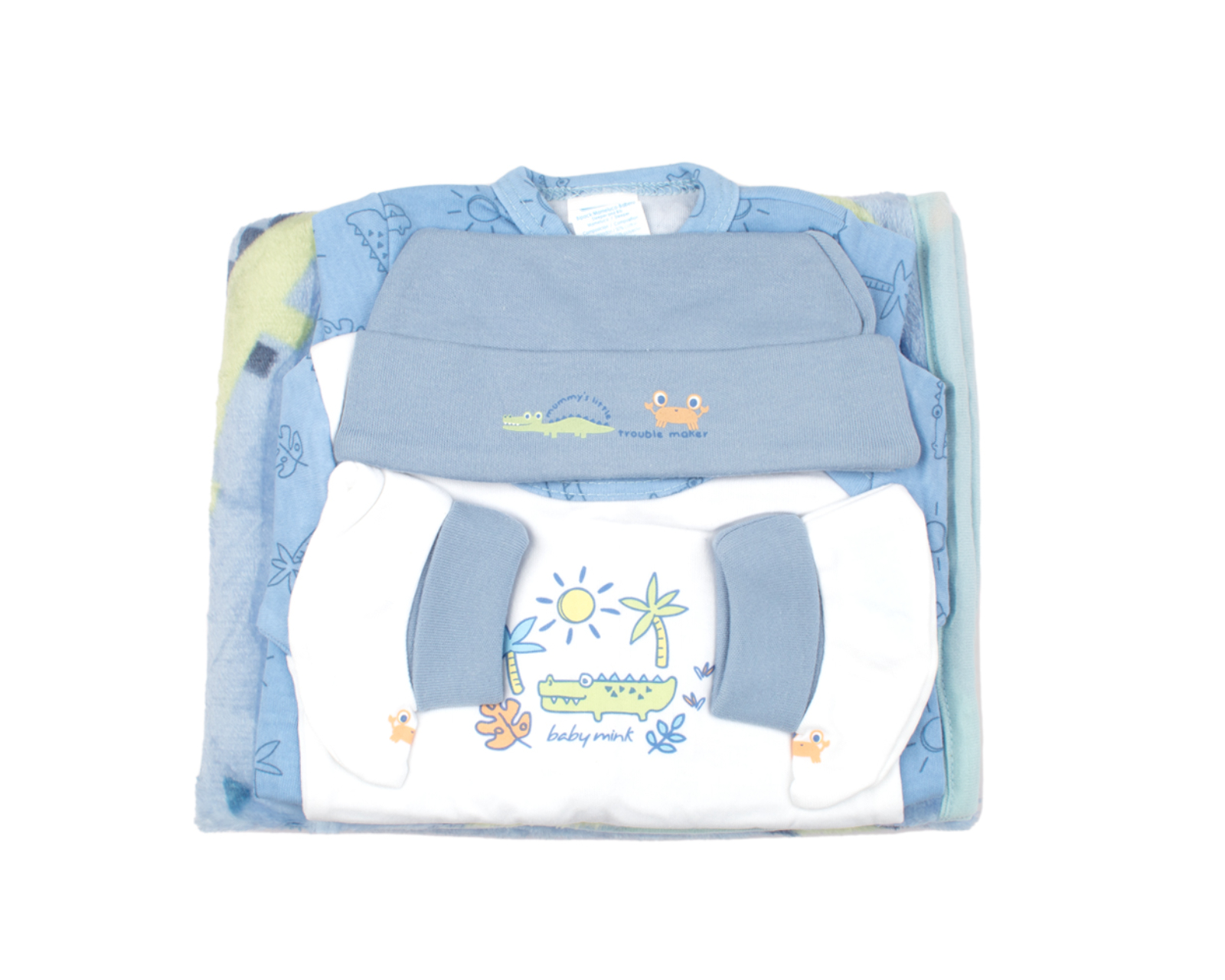 Foto 3 pulgar | Set Baby Shower 6 Pzas Baby Mink BM26M Azul