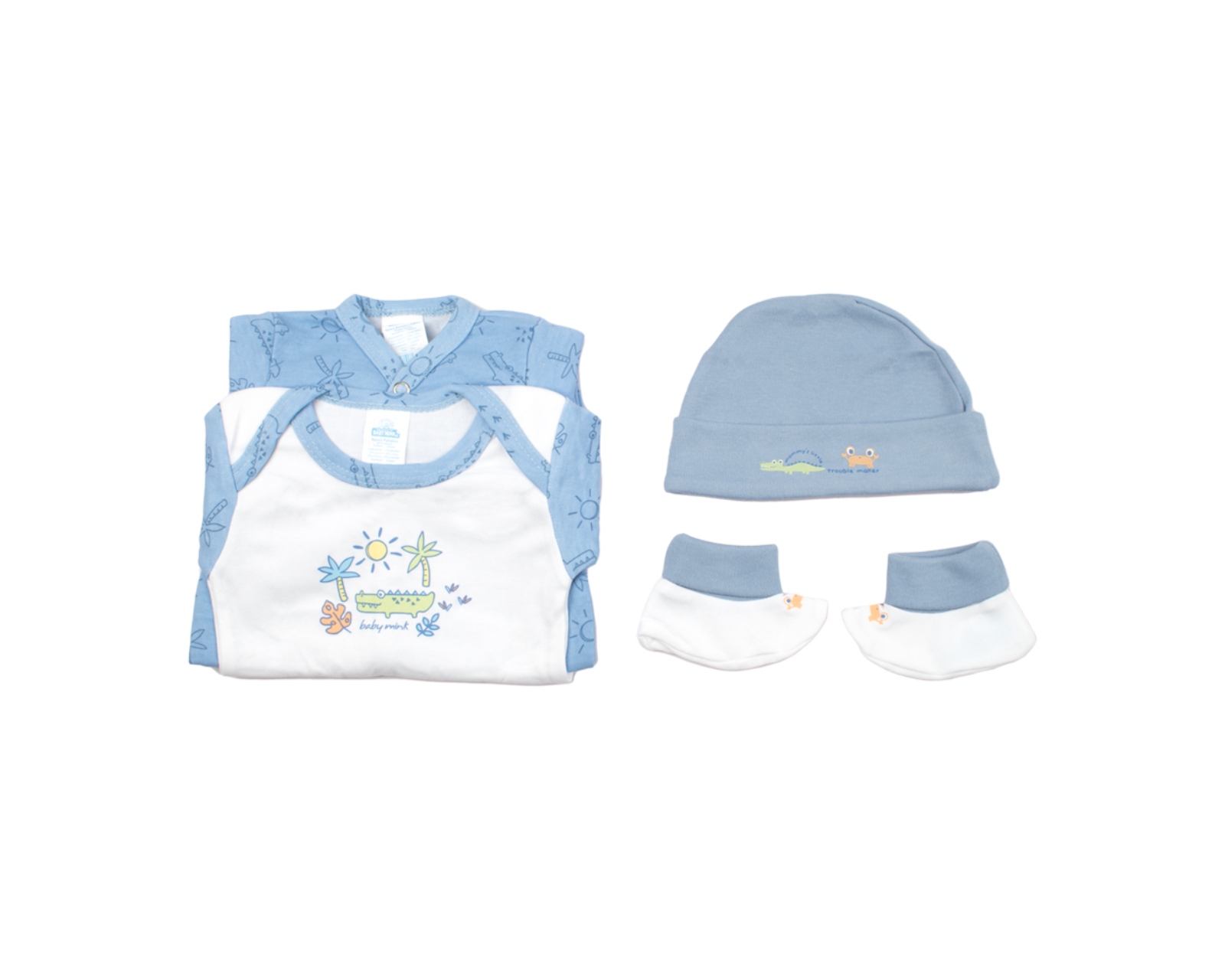 Foto 9 pulgar | Set Baby Shower 6 Pzas Baby Mink BM26M Azul