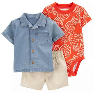 Foto 1 | Conjunto para Bebé Niño Carter's 3 Piezas