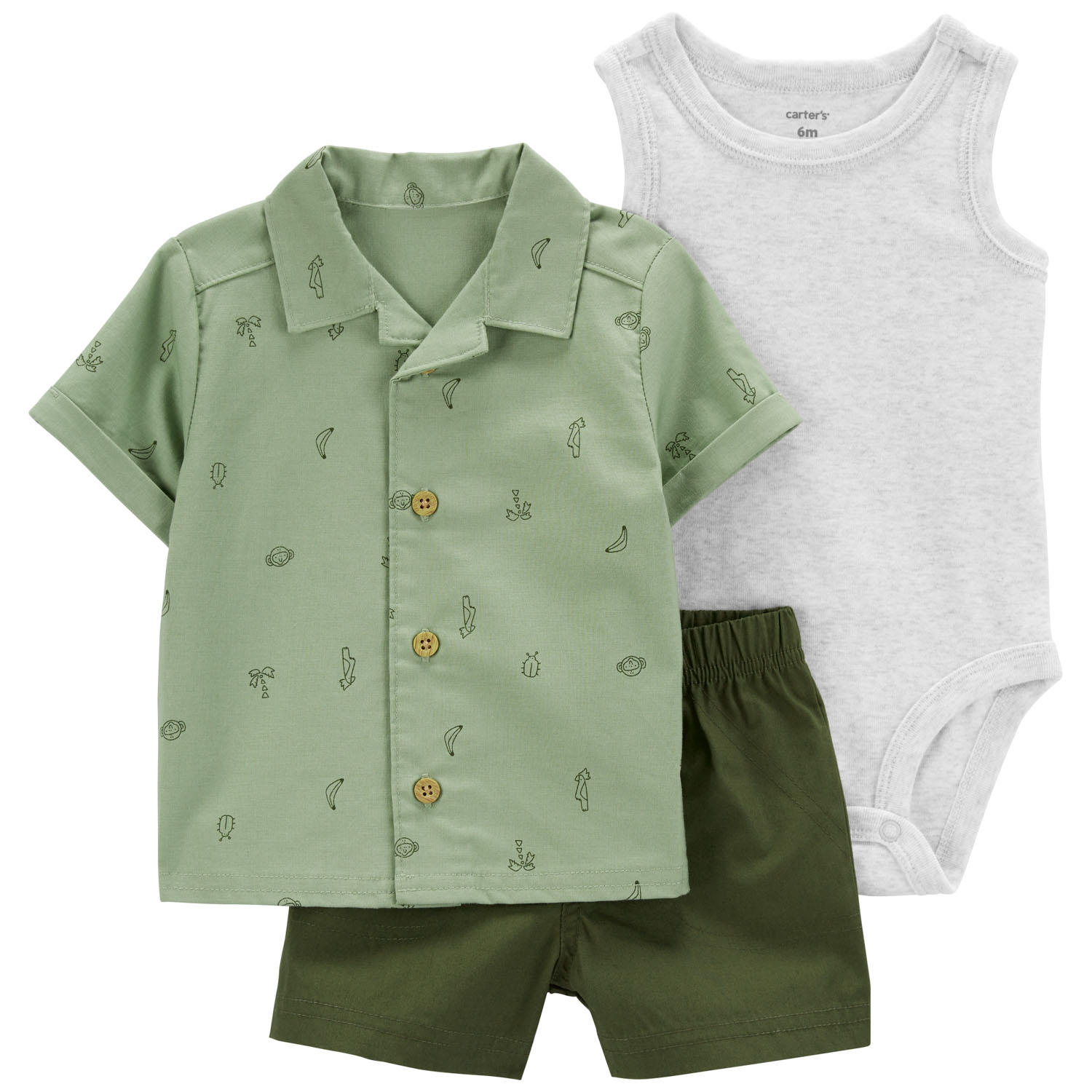Foto 1 | Conjunto para Bebé Niño Carter's 3 Piezas