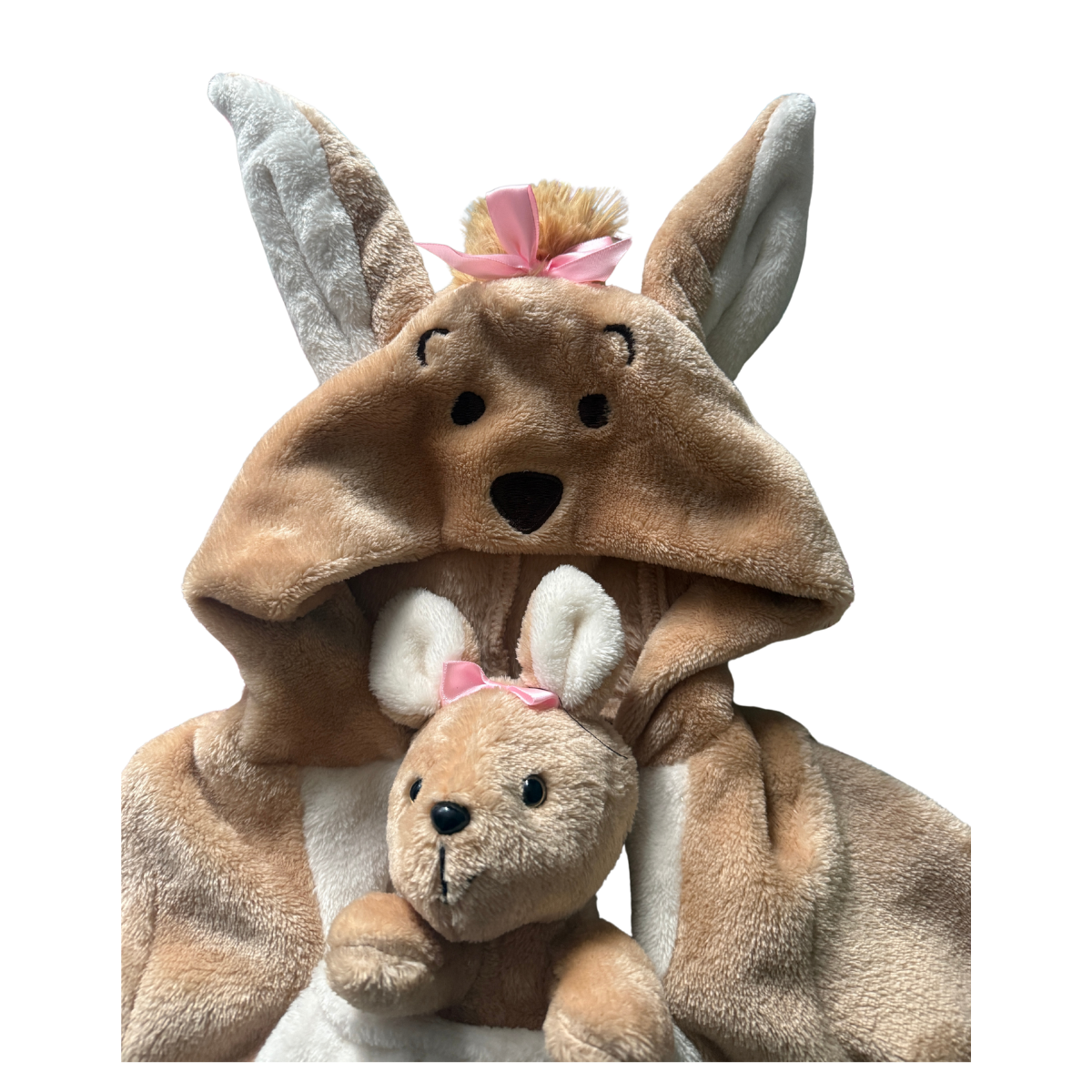 Foto 4 pulgar | Pants con Canguro de Peluche para Bebé Niña