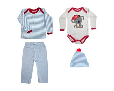 Foto 1 | Conjunto Para Niño Colate Koala Azul Cielo Con Gorro