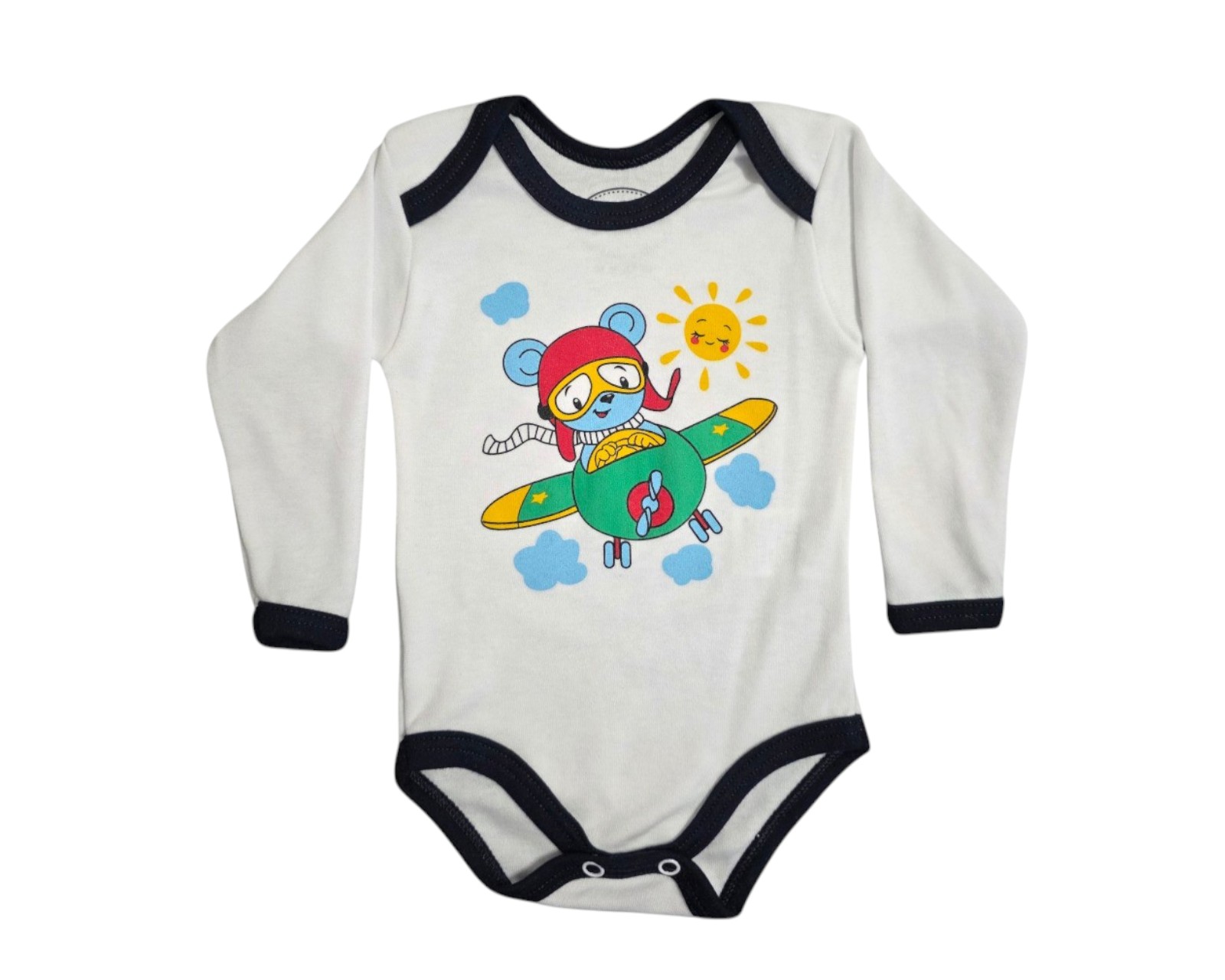 Foto 4 pulgar | Conjunto Para Niño Colate Oso Piloto Verde Con Gorro