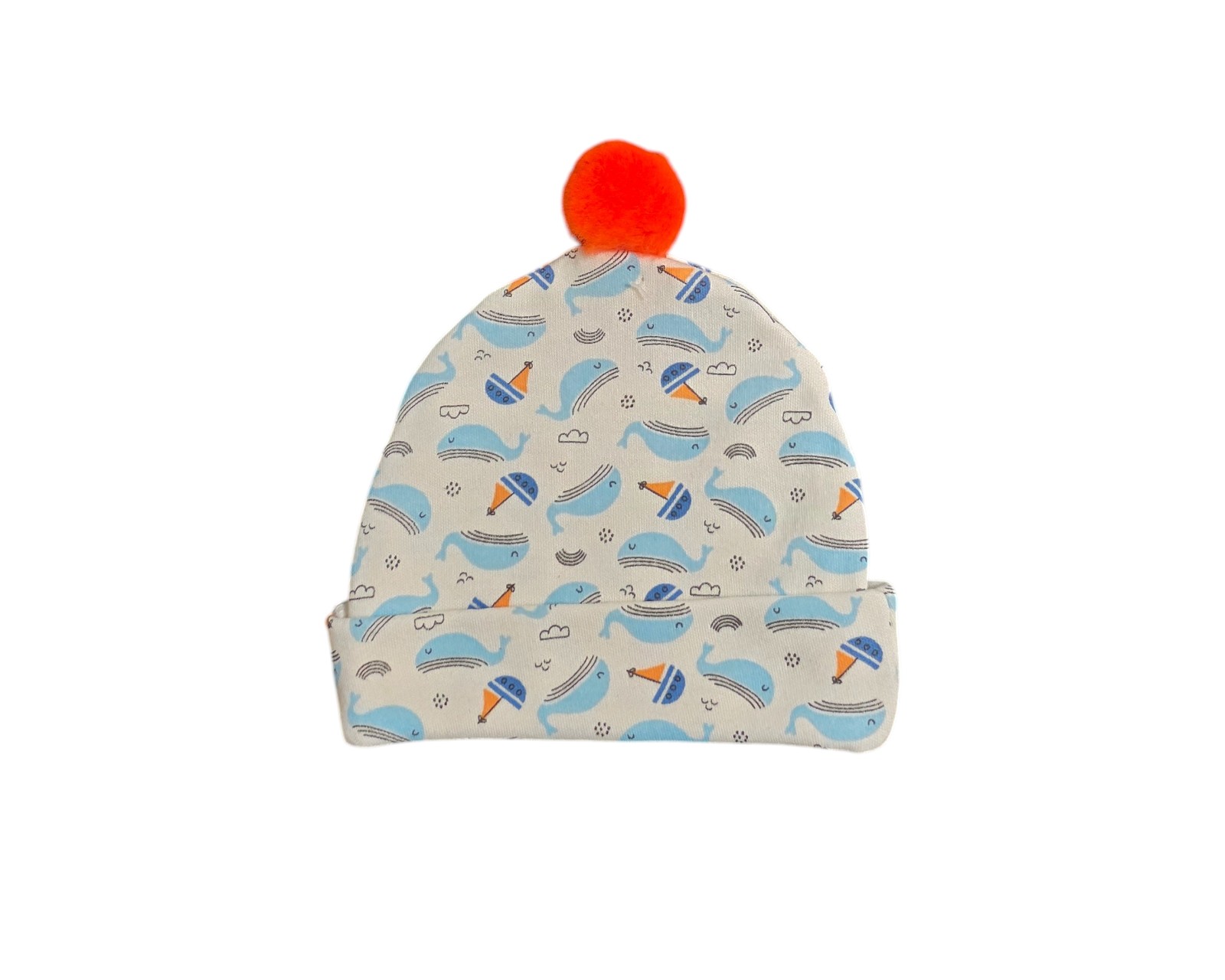 Foto 6 pulgar | Conjunto Para Niño Colate Ballenas Azul Cielo Con Gorro