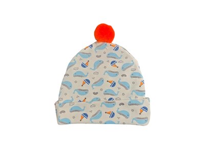 Foto 5 | Conjunto Para Niño Colate Ballenas Azul Cielo Con Gorro