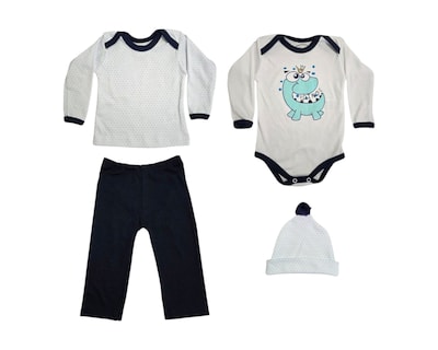 Foto 1 | Conjunto Para Niño Colate Dinosaurio Corona Azul Con Gorro