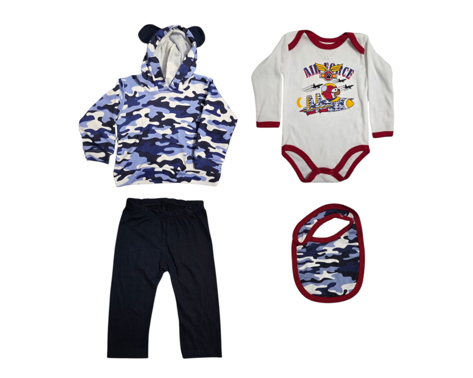 Conjunto para Bebé Niño Colate Baby Oso Aviador