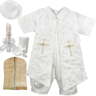 Foto 1 | Traje Ropon Bautizo Niño + Kit Vela Trajecito Bebé Vaticano
