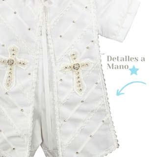 Foto 4 | Traje Ropon Bautizo Niño + Kit Vela Trajecito Bebé Vaticano