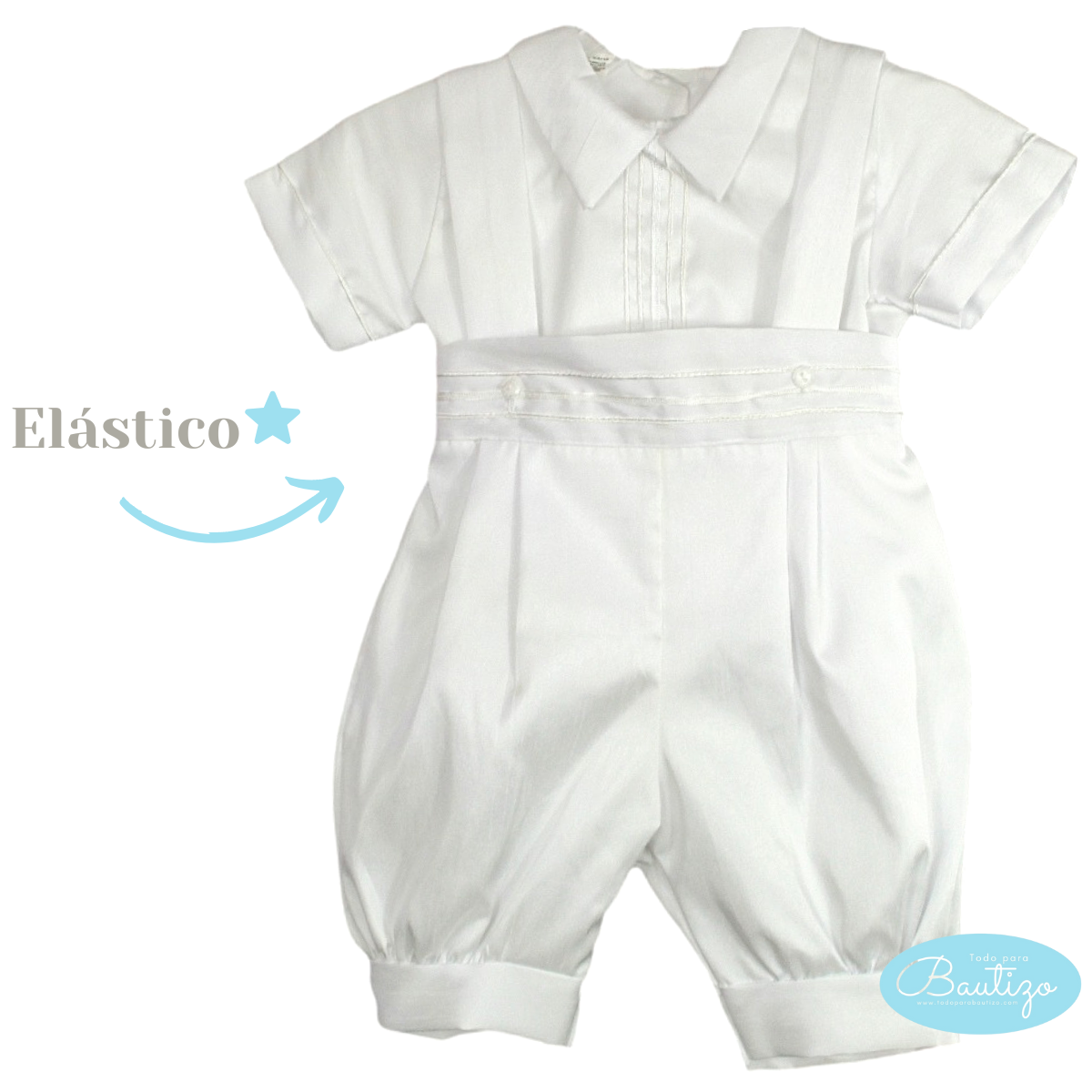 Foto 6 pulgar | Traje Ropon Bautizo Niño + Kit Vela Trajecito Bebé Vaticano