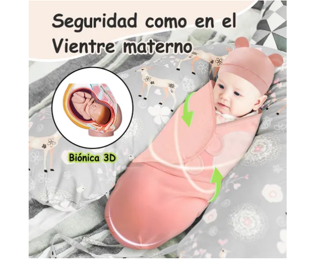 Foto 3 | Saco De Dormir De Algodón Para Recién Nacidos