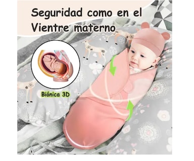 Foto 3 | Saco De Dormir De Algodón Para Recién Nacidos