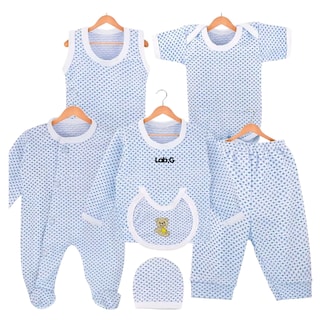 Foto 1 | Set de Bienvenida para Recién Nacido 7 Piezas Azul 0-3 Meses