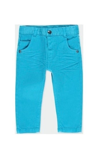 Pantalón Sarga Niño Azul Turquesa Niño Boboli $499