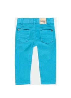 Foto 3 | Pantalón Sarga Niño Azul Turquesa Niño Boboli