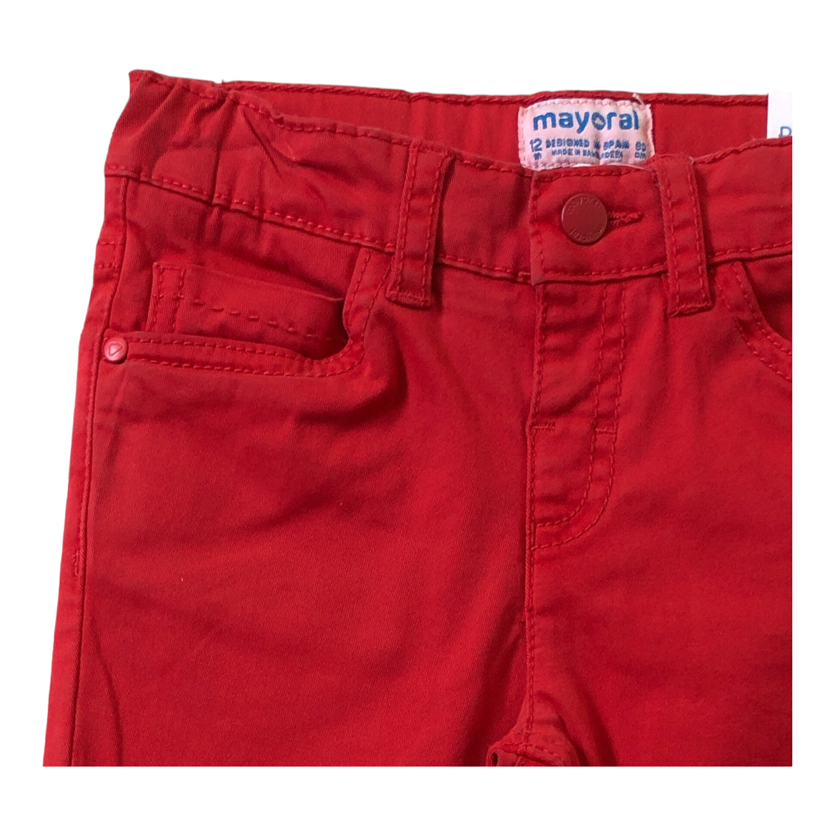 Foto 2 | Pantalón Regular Fit Mayoral Rojo para Bebé Niño