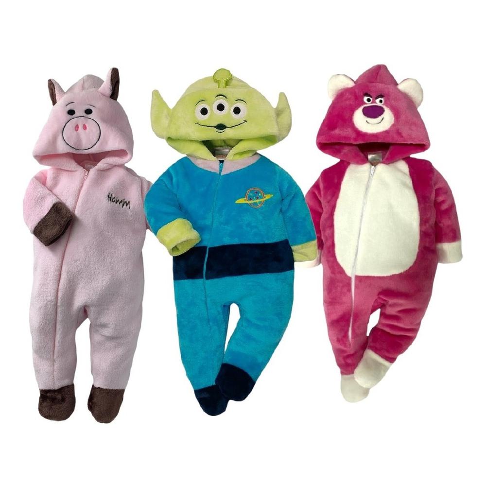 Foto 2 pulgar | Kit Mamelucos Disney B429-18 Multicolor 3 Piezas Hamm/Alien/Lotso