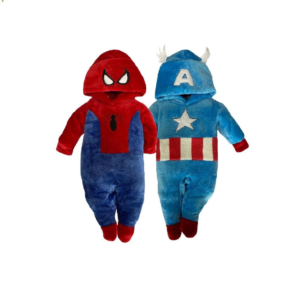 Kit Mamelucos Marvel C569-18 Multicolor 2 Piezas Spider-Man/Capitán América