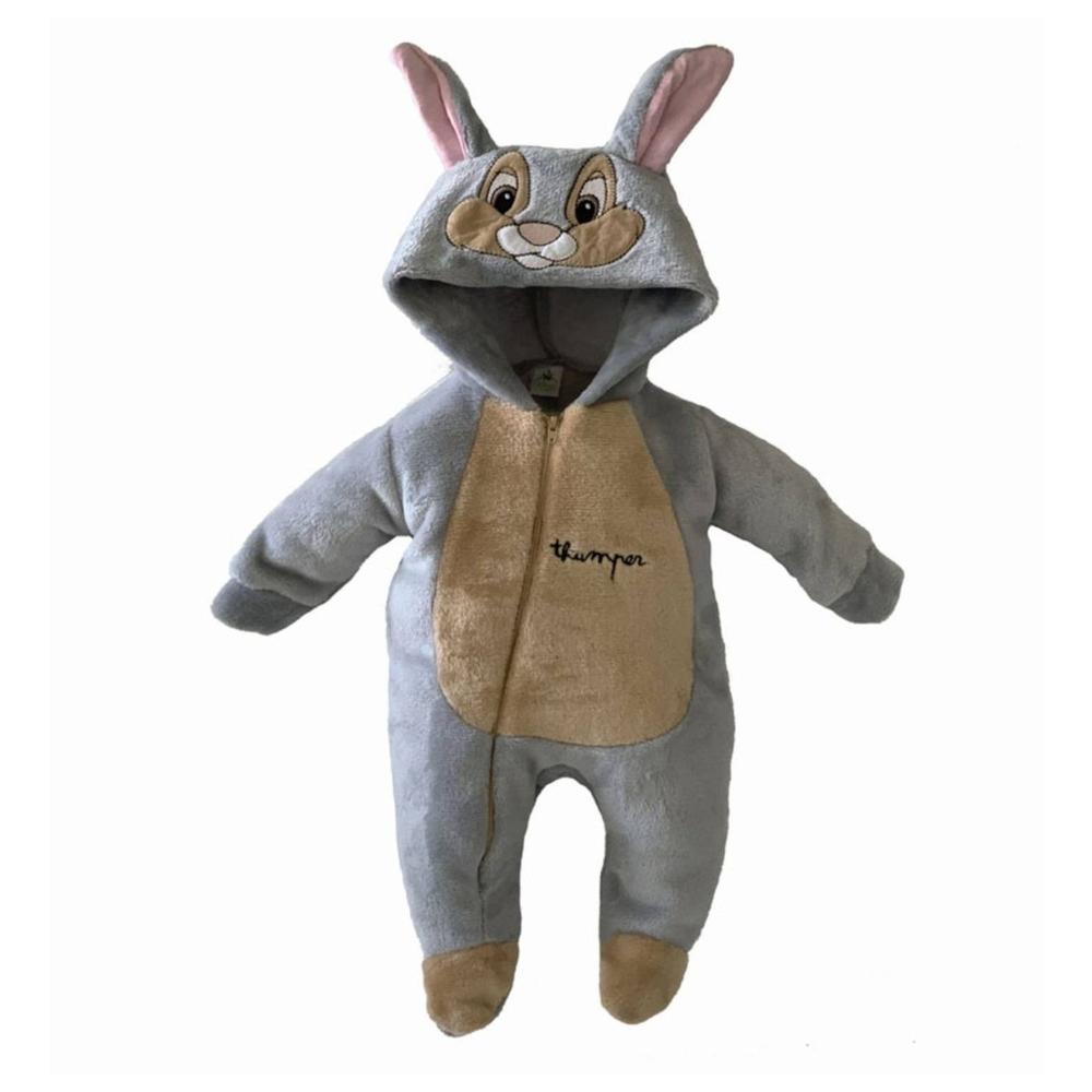 Foto 4 | Mameluco Disney 2379-18 Gris Thumper con Gorro Estampado