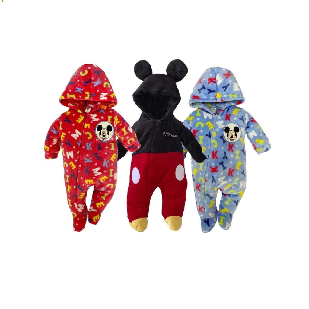 Kit Mamelucos Disney B381-18 Multicolor 3 Piezas Mickey Mouse $1,639