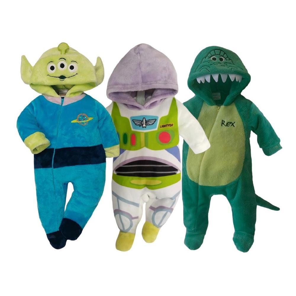 Kit Mamelucos Disney B394-18 Multicolor 3 Piezas Alien/Buzz/Rex $1,139