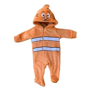 Foto 1 | Mameluco Con Gorro Bordado Disney Nemo Color Naranja