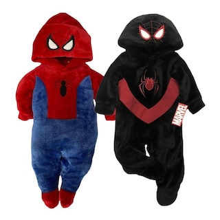 Foto 1 | Mamelucos Marvel Spiderman y Miles Morales para Bebé 2 Piezas