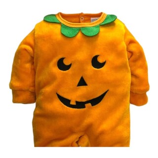 Foto 2 | Mameluco Baby Kisses 0368-18 Halloween Calabaza Naranja con Gorro