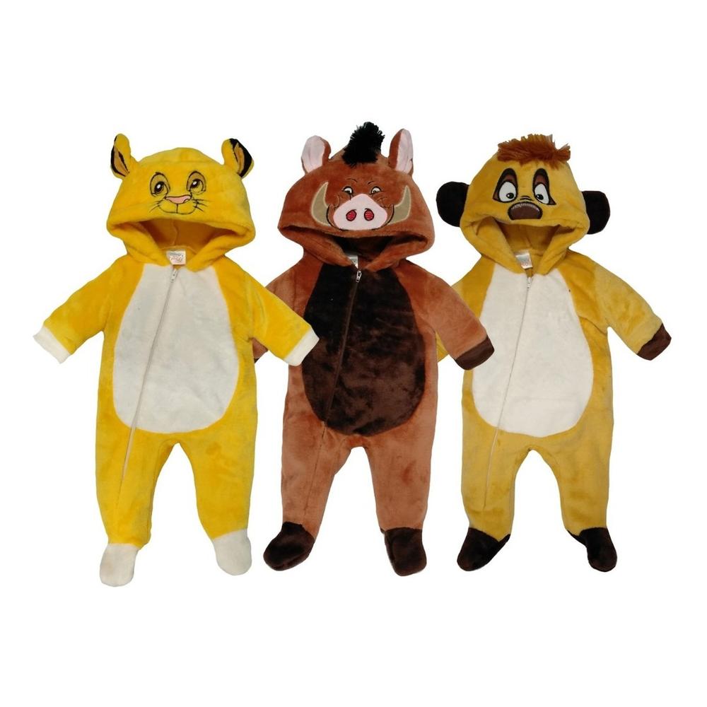 Mamelucos Disney Multicolor Timón/Pumba/Simba para Bebé 3 Piezas $989