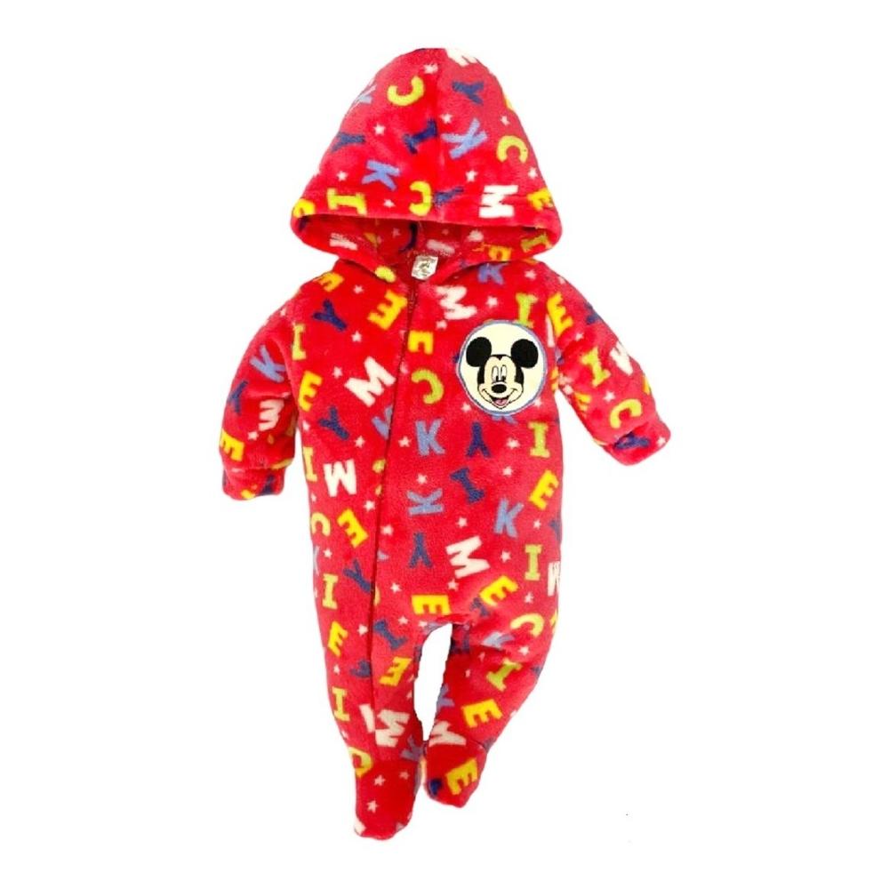 Foto 2 pulgar | Mameluco Disney MP2399-18 Rojo Mickey Mouse Estampado con Gorro