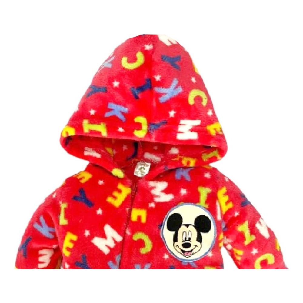 Foto 3 pulgar | Mameluco Disney MP2399-18 Rojo Mickey Mouse Estampado con Gorro